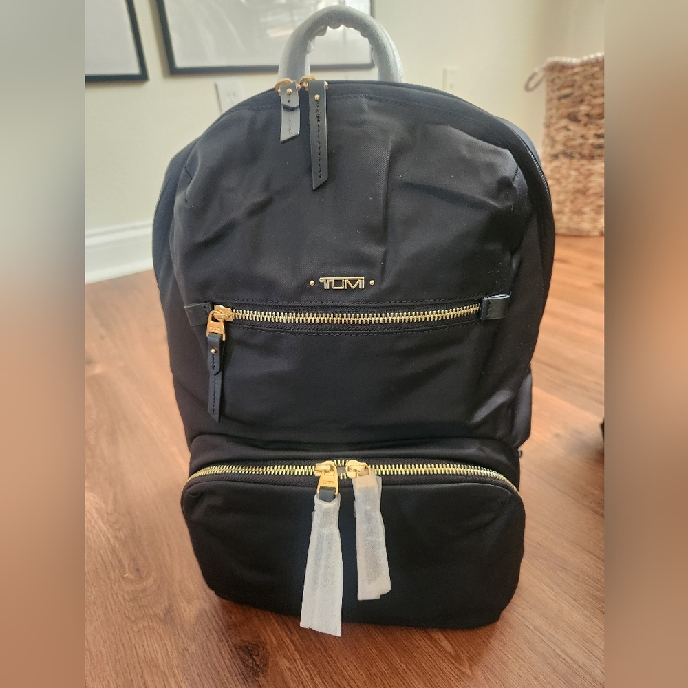 NWT Tumi Carly Black Backpack with Laptop Sleeve